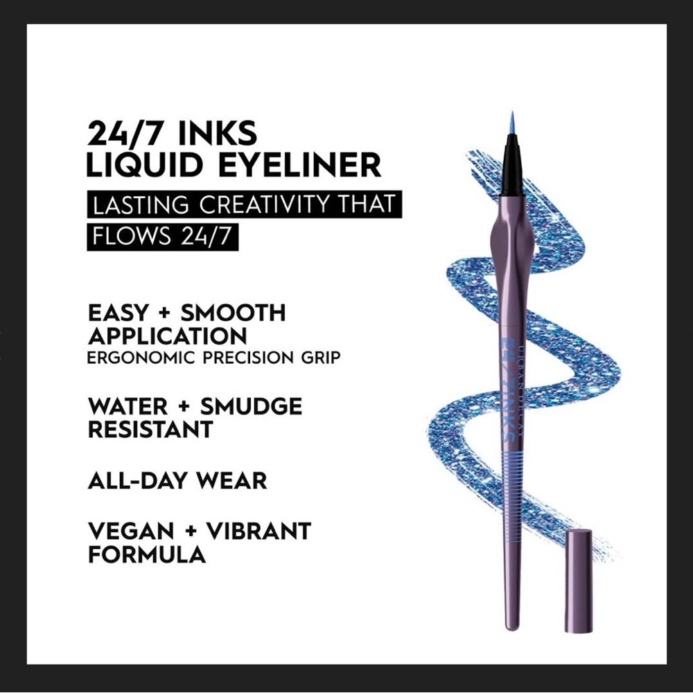 Urban Decay HI ENERGY 24/7 Inks Blue Liquid Eyeliner - Picture 2 of 5